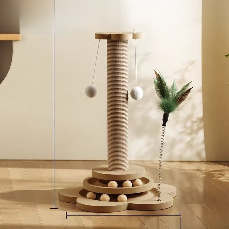 Cat toy scratching post