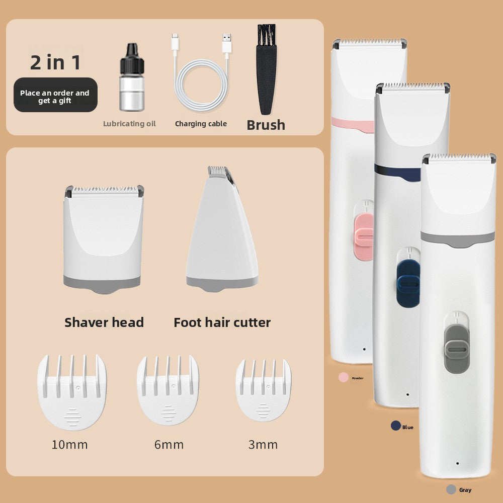 Digital Display Pet Hair Clipper with Nail Grinder
