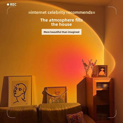 Artistic Sunset Floor Lamp for Living Room