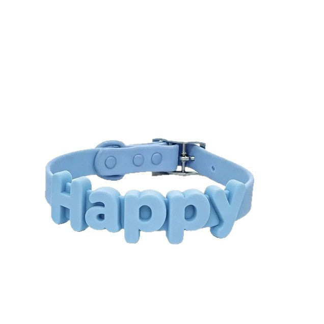 Custom Silicone Pet Leash with Name Tag