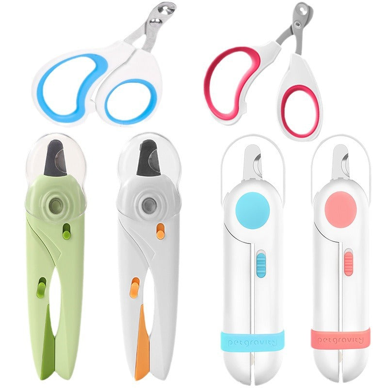 LED Pet Nail Clippers with Safety Guard