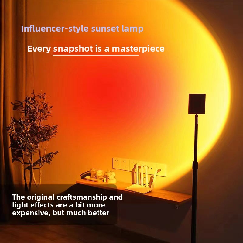 Artistic Sunset Floor Lamp for Living Room