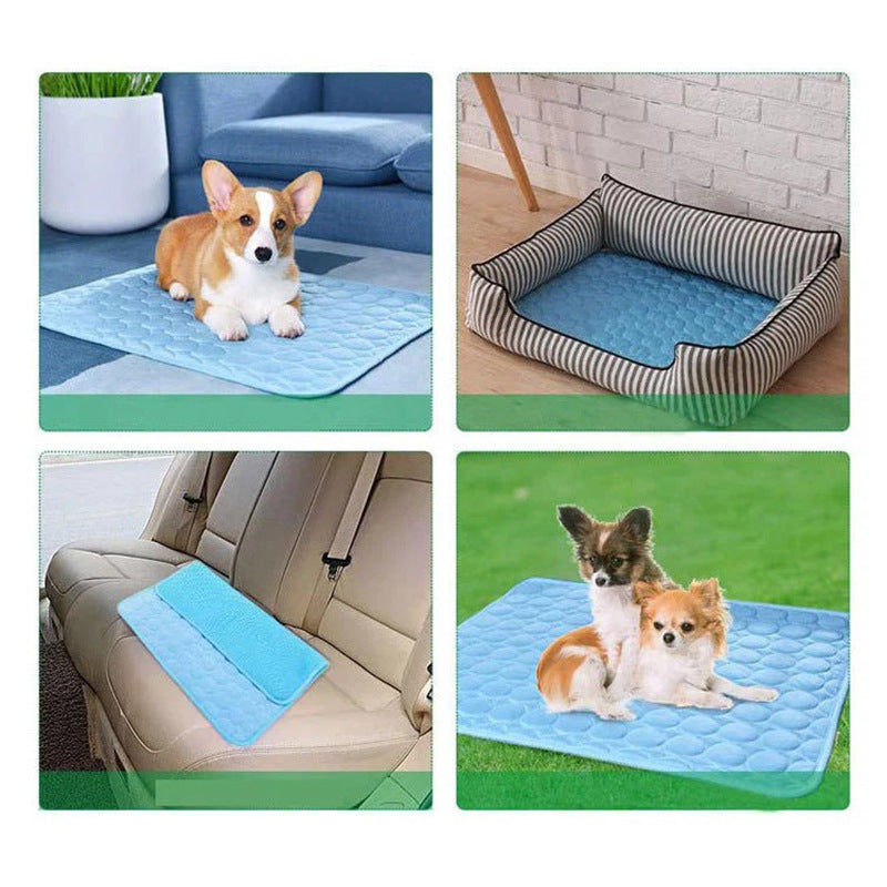 Cooling Ice Silk Pet Mat for Cats and Dogs