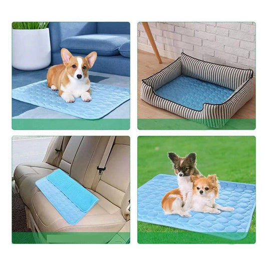 Cooling Ice Silk Pet Mat for Cats and Dogs