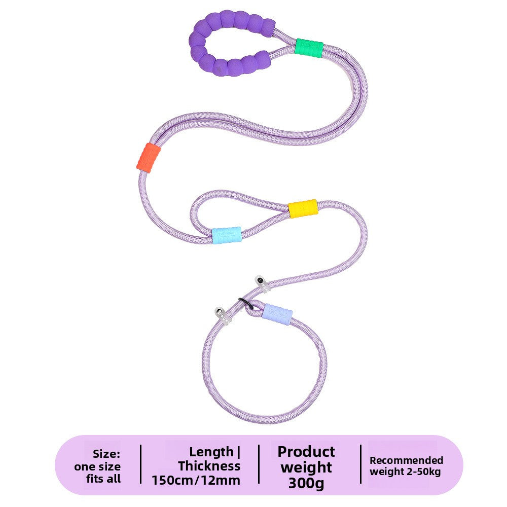 Dopamine Color Pet Leash and Collar Set