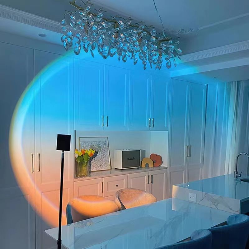 Artistic Sunset Floor Lamp for Living Room