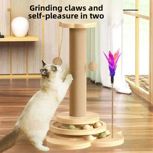 Cat toy scratching post