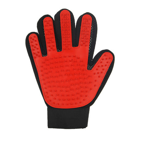 Rubber Pet Grooming Gloves for Cats and Dogs