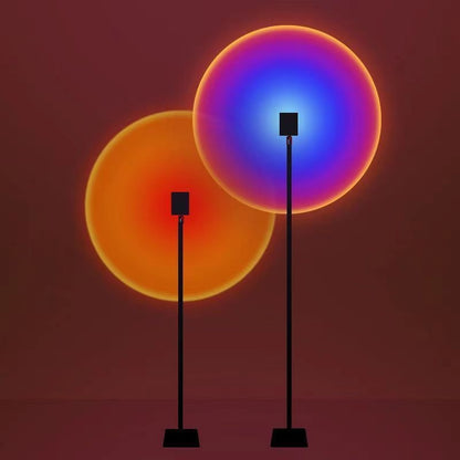 Artistic Sunset Floor Lamp for Living Room