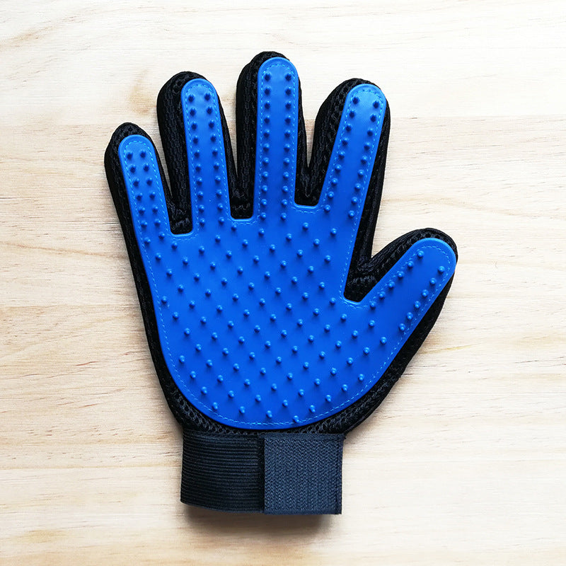 Rubber Pet Grooming Gloves for Cats and Dogs