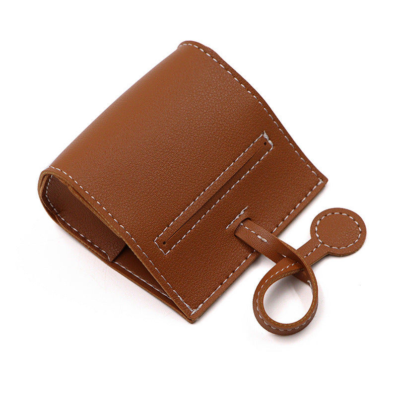 Waterproof Leather Dog Poop Dispenser Storage Bag