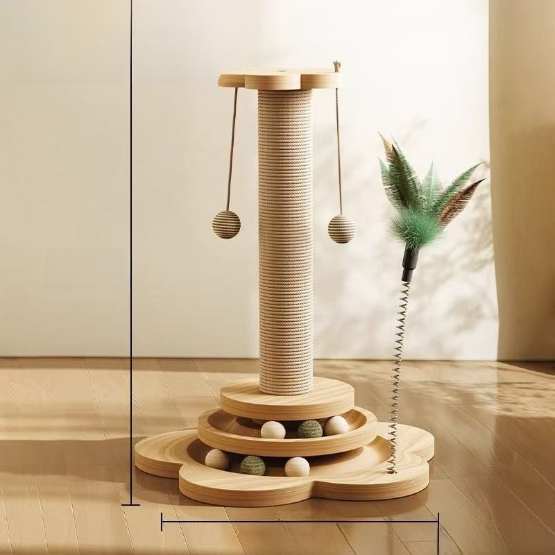 Cat toy scratching post