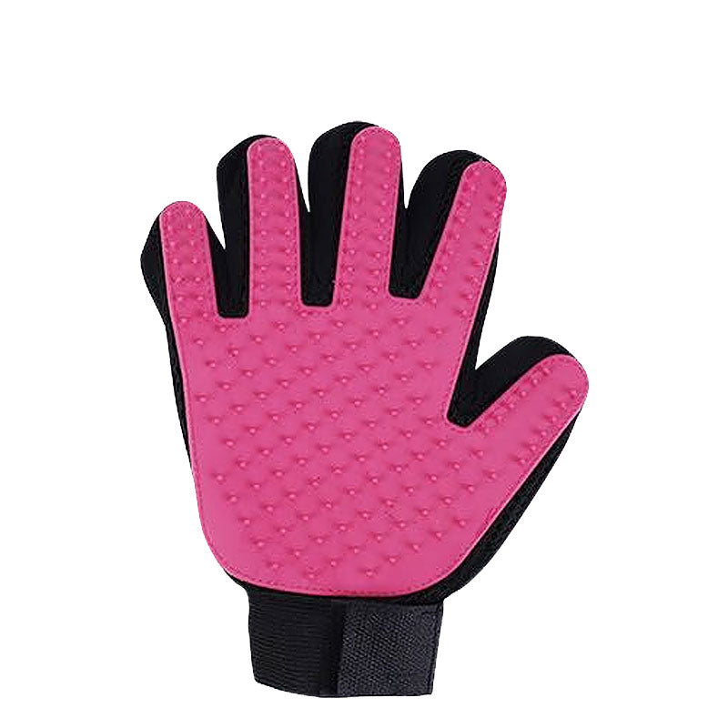 Rubber Pet Grooming Gloves for Cats and Dogs
