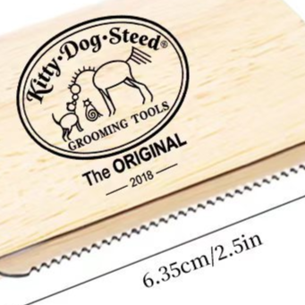Wooden Pet Grooming Comb for Cats and Dogs