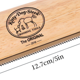 Wooden Pet Grooming Comb for Cats and Dogs