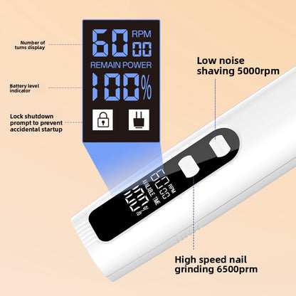 Digital Display Pet Hair Clipper with Nail Grinder