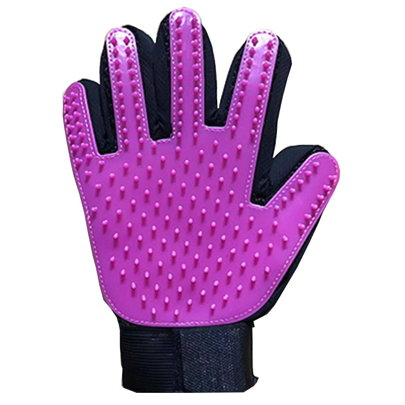 Rubber Pet Grooming Gloves for Cats and Dogs