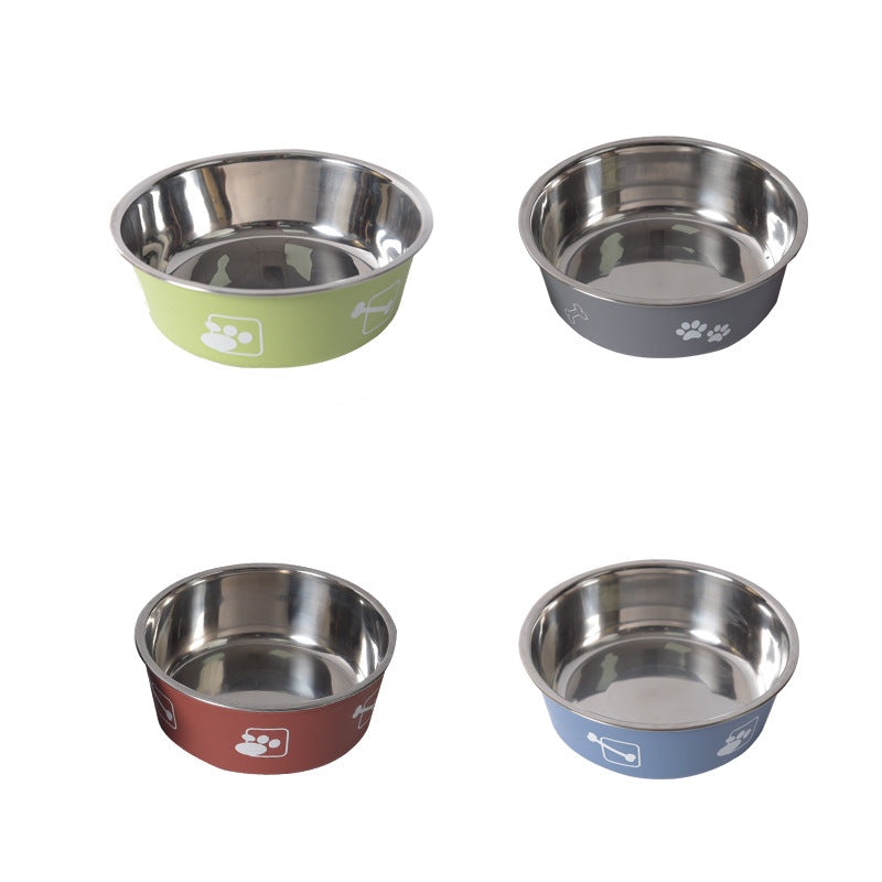 Double Layer Stainless Steel Pet Bowl