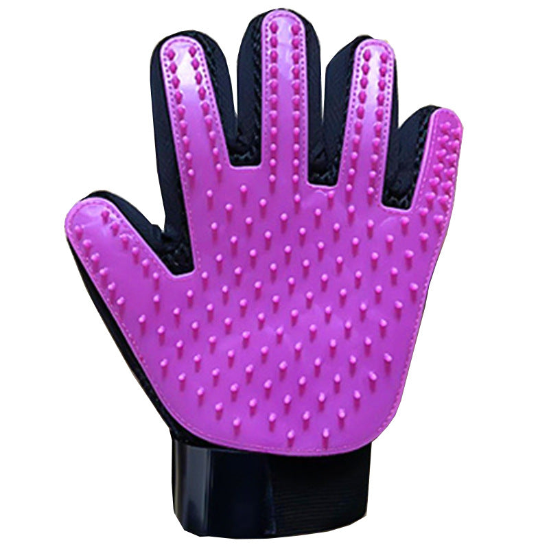 Rubber Pet Grooming Gloves for Cats and Dogs