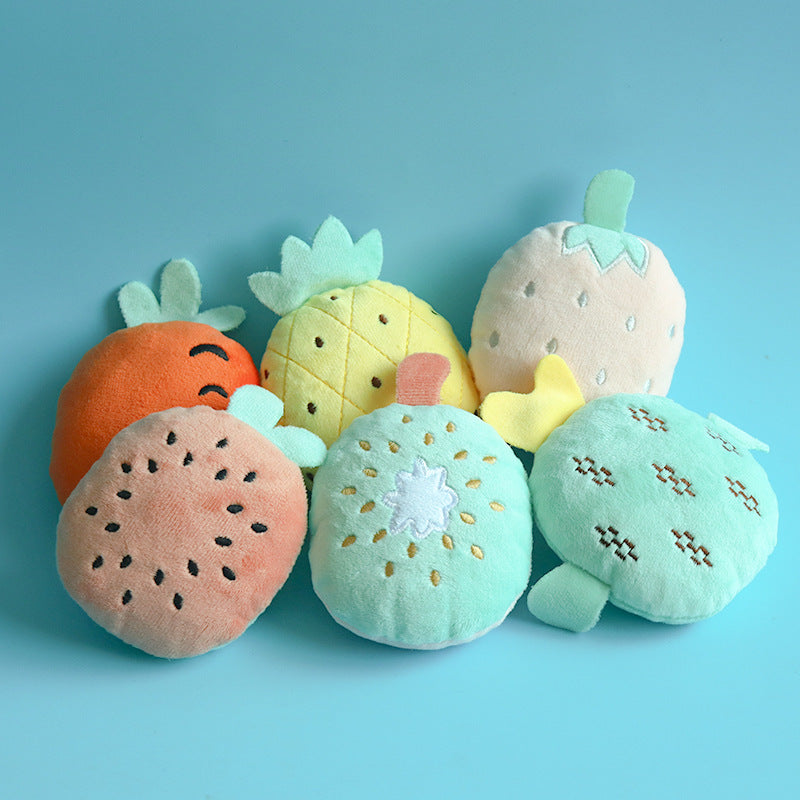 Fruit Shape Plush Pet Toys