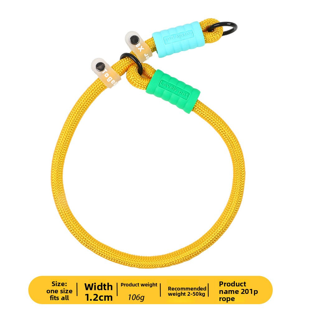 Dopamine Color Pet Leash and Collar Set