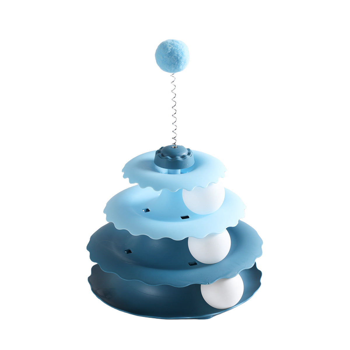 Interactive Cat Turntable Toy with Balls