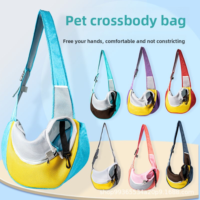 Pet Mesh Carrier Bag with Adjustable Strap