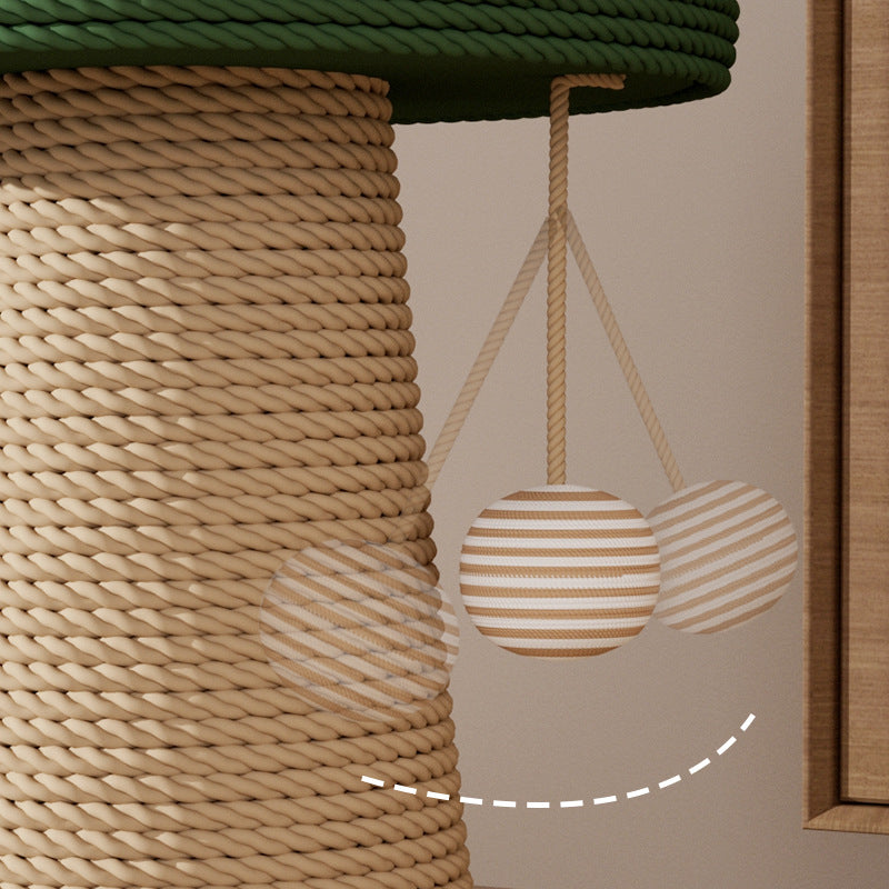 Sisal Cat Scratching Post with Interactive Toys