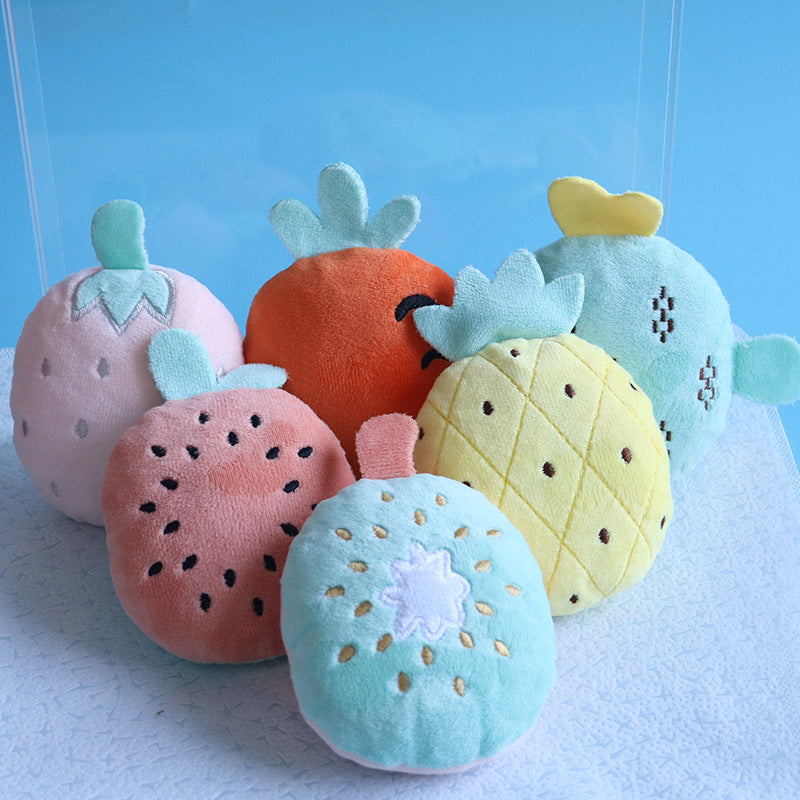Fruit Shape Plush Pet Toys