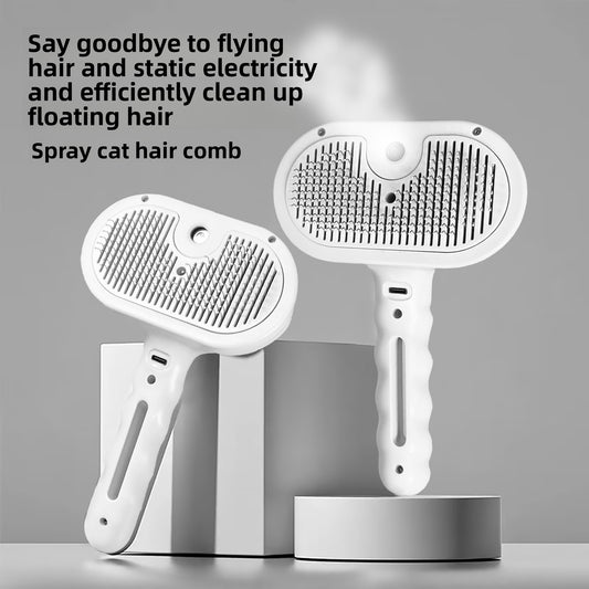 Pet Grooming Spray Comb with Detangling Function