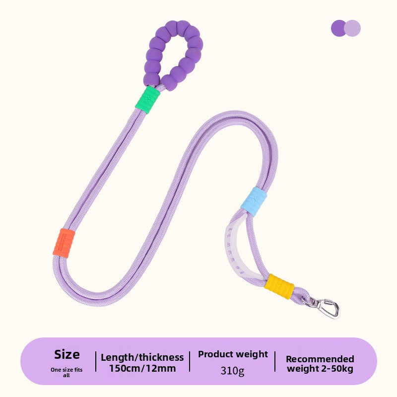 Dopamine Color Pet Leash and Collar Set