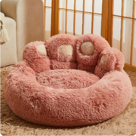Cozy Flannel Pet Bed for Cats and Dogs