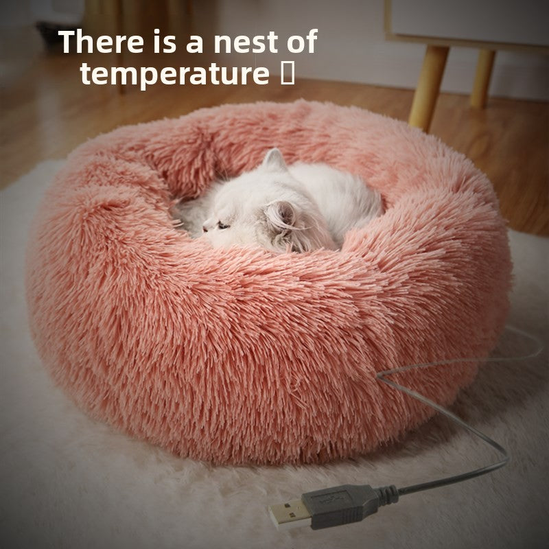 USB Heated Pet Bed Cat Dog Warming Nest