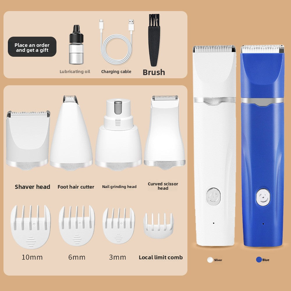 Digital Display Pet Hair Clipper with Nail Grinder