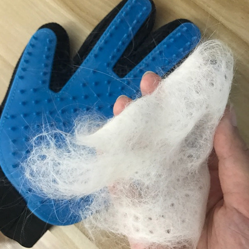Rubber Pet Grooming Gloves for Cats and Dogs