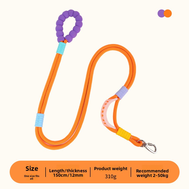 Dopamine Color Pet Leash and Collar Set