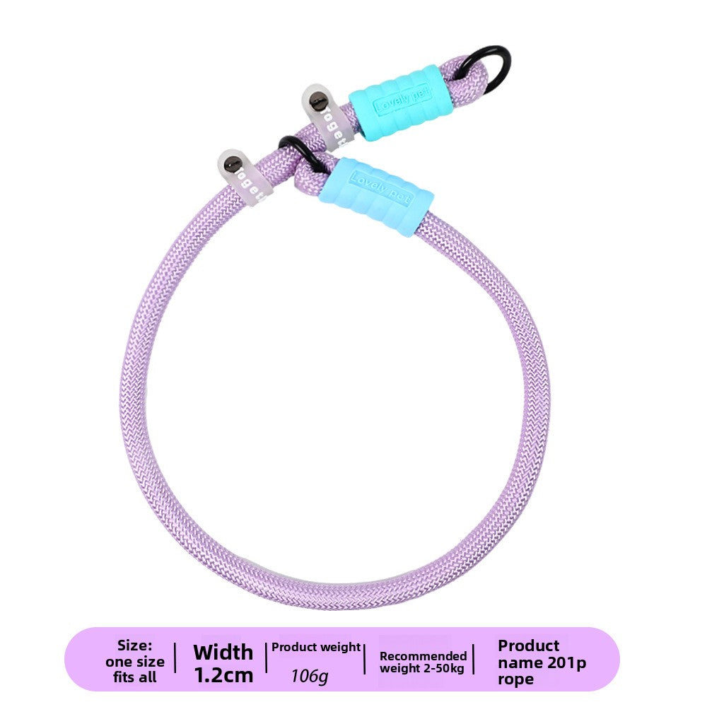 Dopamine Color Pet Leash and Collar Set