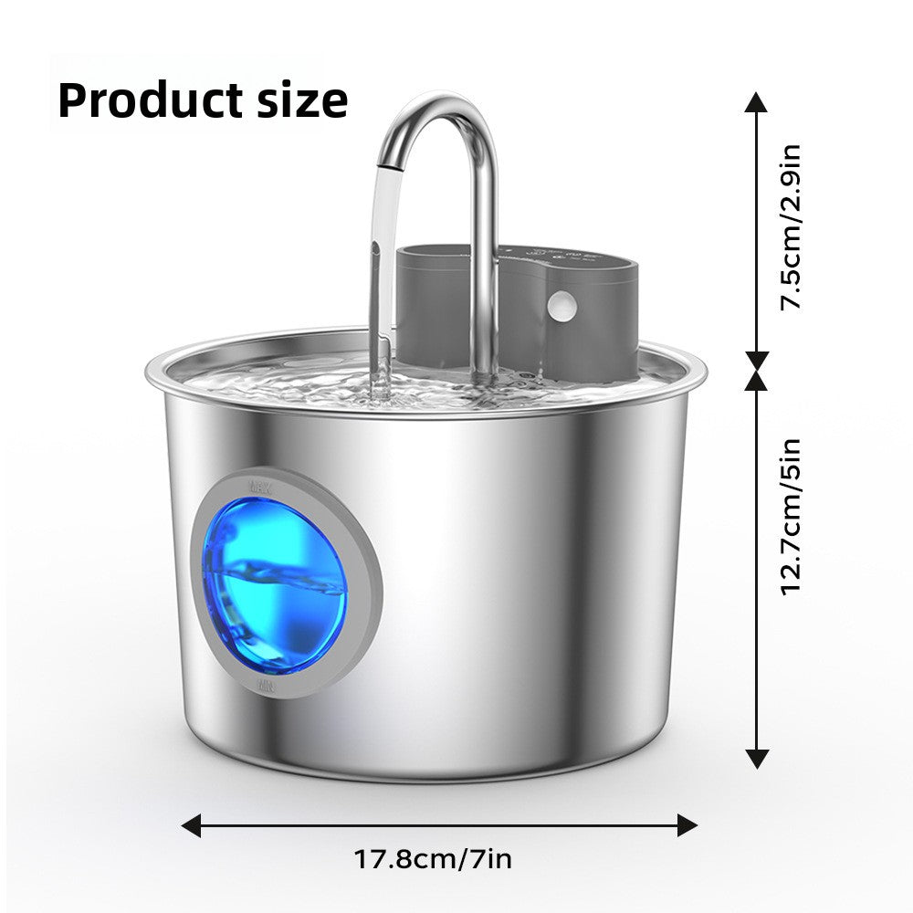Stainless Steel Pet Water Dispenser with Infrared Sensor