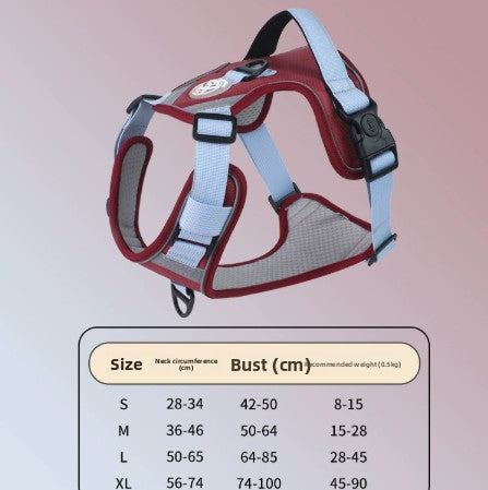 Large Dog Harness Anti-Pull Vest Breathable Pet Supplies