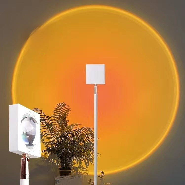 Artistic Sunset Floor Lamp for Living Room