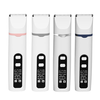 Digital Display Pet Hair Clipper with Nail Grinder