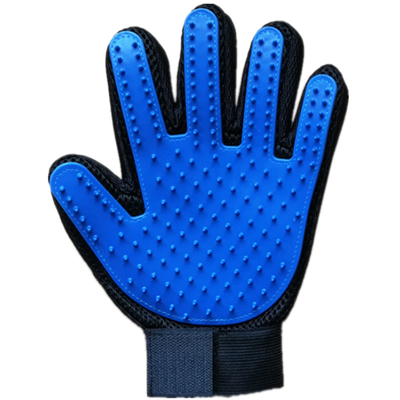 Rubber Pet Grooming Gloves for Cats and Dogs