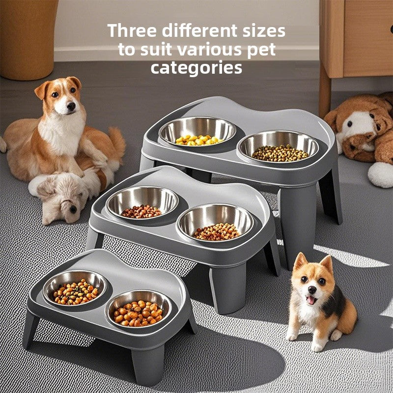 Double Layer Stainless Steel Pet Bowl