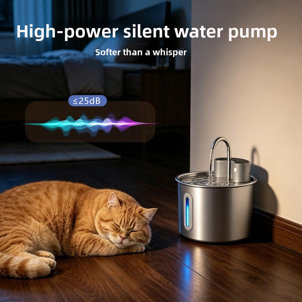 Stainless Steel Pet Water Dispenser with Infrared Sensor