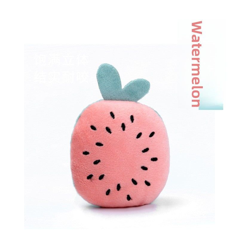 Fruit Shape Plush Pet Toys