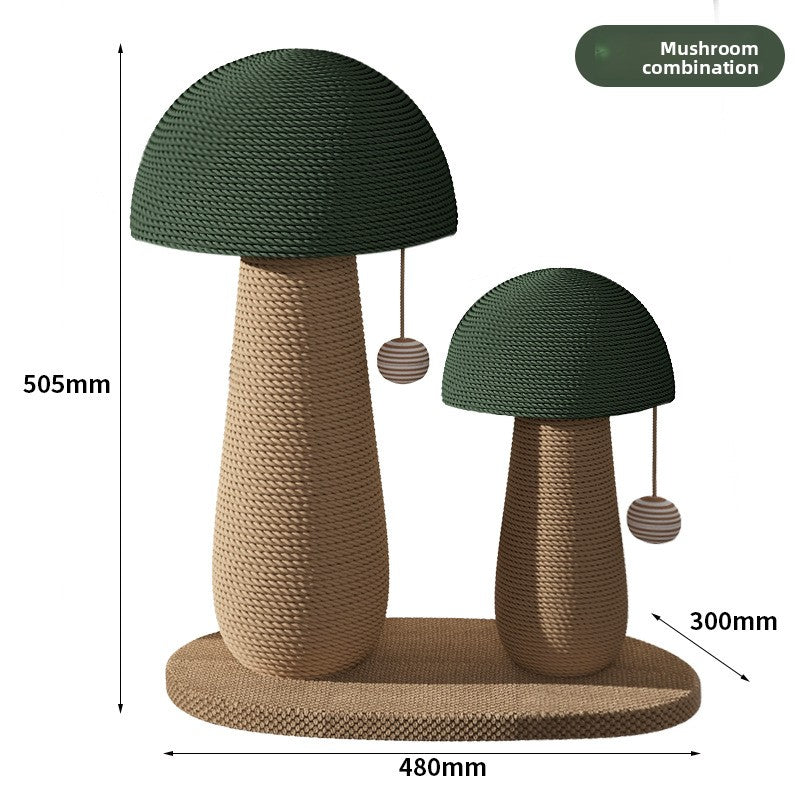 Sisal Cat Scratching Post with Interactive Toys